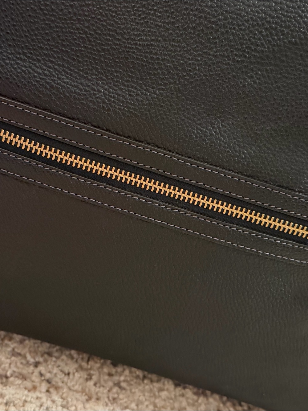Coach Black Pebbled Leather Taylor Tote with Gold Hardware - Picture 7 of 14